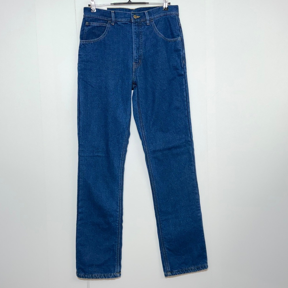 Key Jeans Mens 32x36 Blue Performance Comfort Fleece Lined Work Pants